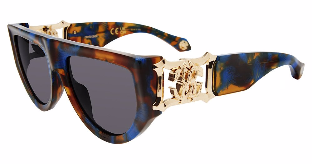 ROBERTO CAVALLI SUN SRC063 Sunglasses BROWN-BLU-HAVANA-09UV 56mm