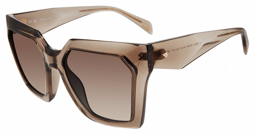 POLICE SUN SPLN58M Sunglasses TRANSP.BEIGE-07T1 54mm
