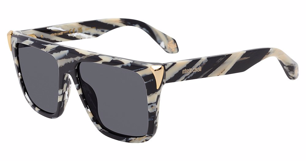 ROBERTO CAVALLI SUN SRC094M Sunglasses SHINY-ANIMAL-FANTASY-0AHH 57mm