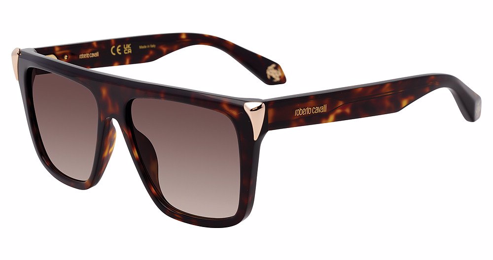 ROBERTO CAVALLI SUN SRC094M Sunglasses SHINY-BRN-YLW-HAV-0743 57mm