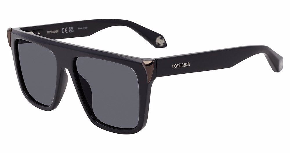 ROBERTO CAVALLI SUN SRC094M Sunglasses SHINY-BLACK-700Y 57mm