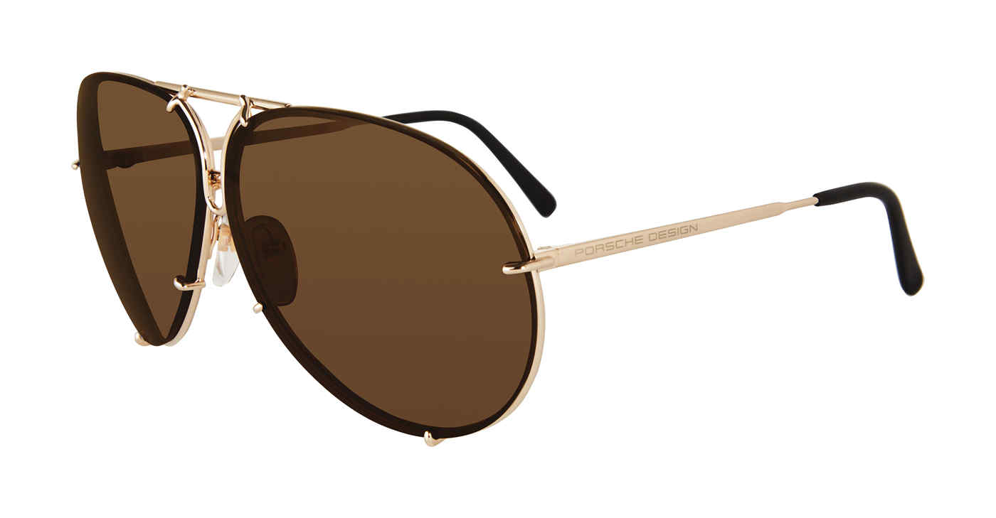 PORSCHE DESIGN SUN P8478 Sunglasses LIGHT-GOLD-A 66mm