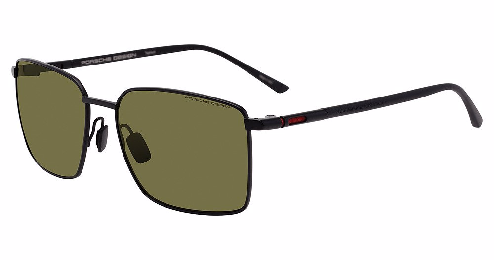 PORSCHE DESIGN SUN P8973 Sunglasses BLACK--GREEN-POLARIZED-A427 58mm