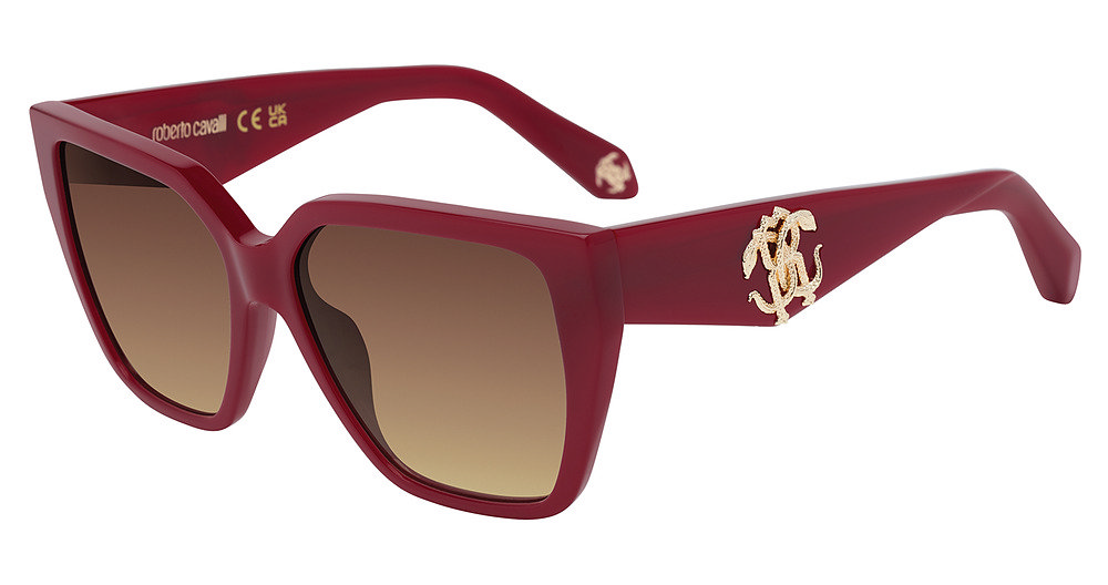 ROBERTO CAVALLI SUN SRC137 Sunglasses SHINY-FULL-RED-09EZ 57mm