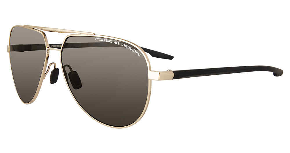 PORSCHE DESIGN SUN P8935 Sunglasses GOLD--BLACK-B 62mm