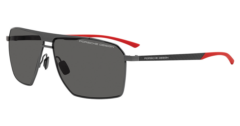 PORSCHE DESIGN SUN P8977 Sunglasses DARK-GREY-RED-C416 64mm