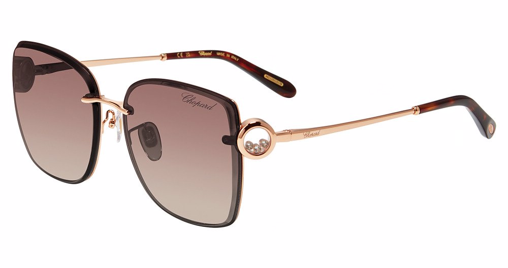 CHOPARD SUN SCHL29S Sunglasses COPPER-GOLD-08FC 58mm