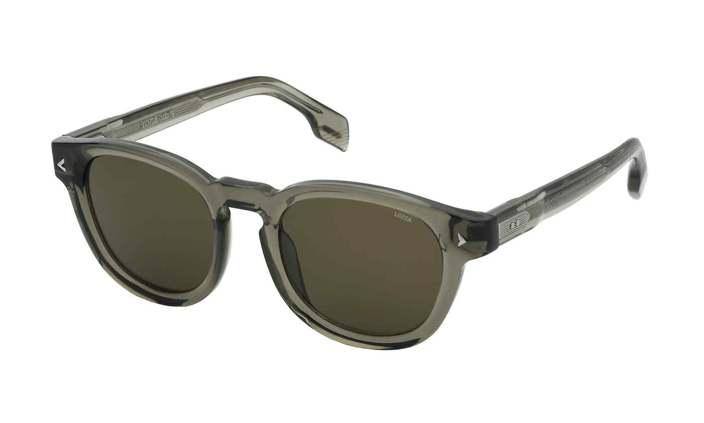 LOZZA SUN SL4357M Sunglasses SHINY-TRANSP.GREEN-0G61 52mm