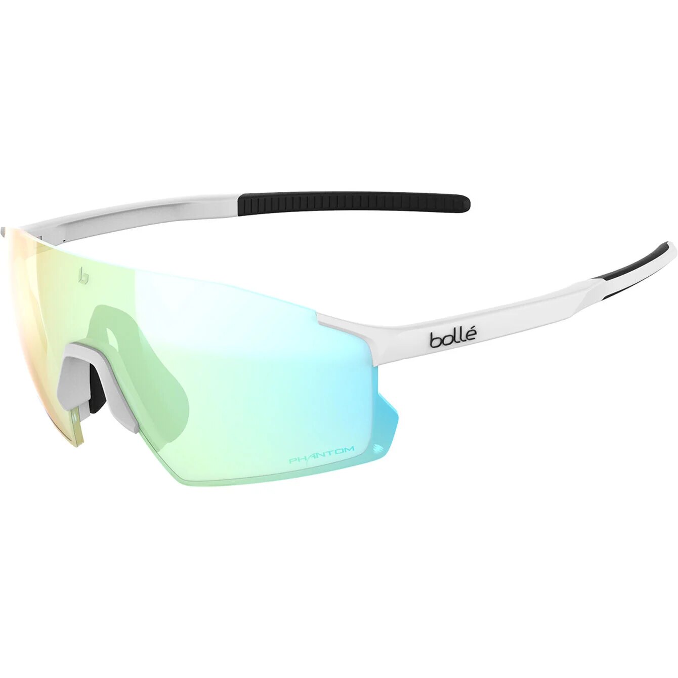Bolle ICARUS Sunglasses White Matte Phantom Clear Green Photochromic cat 1 to 3 - 0051