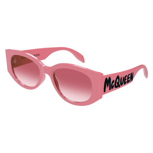 Alexander-McQueen AM0330S Sunglasses 004 PINK 54mm
