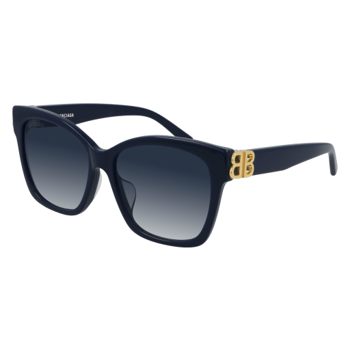 Balenciaga BB0102SA Sunglasses 005 BLUE 57mm