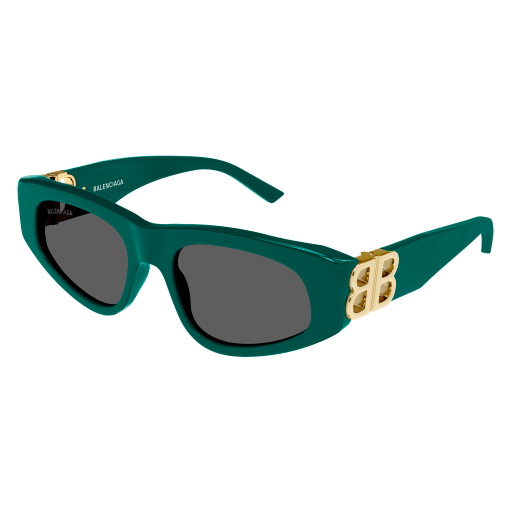 Balenciaga BB0095S Sunglasses 005 GREEN 53mm