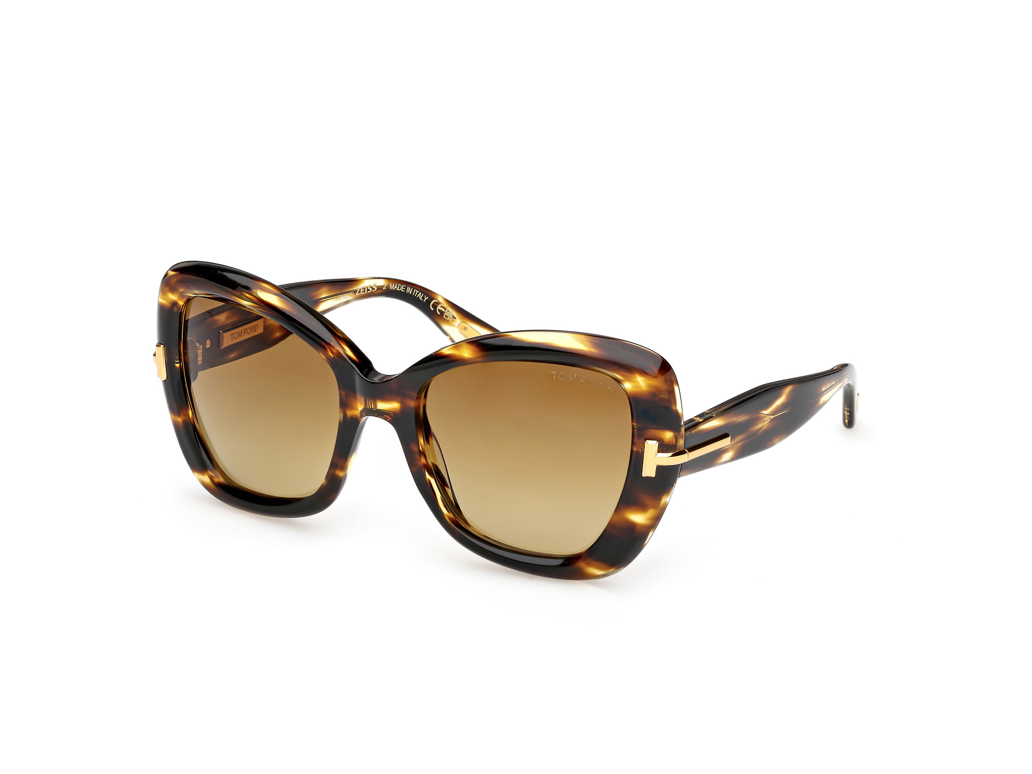TOM FORD ICON FT1279 Sunglasses 55F - COLOURED HAVANA / COLOURED HAVANA 55mm