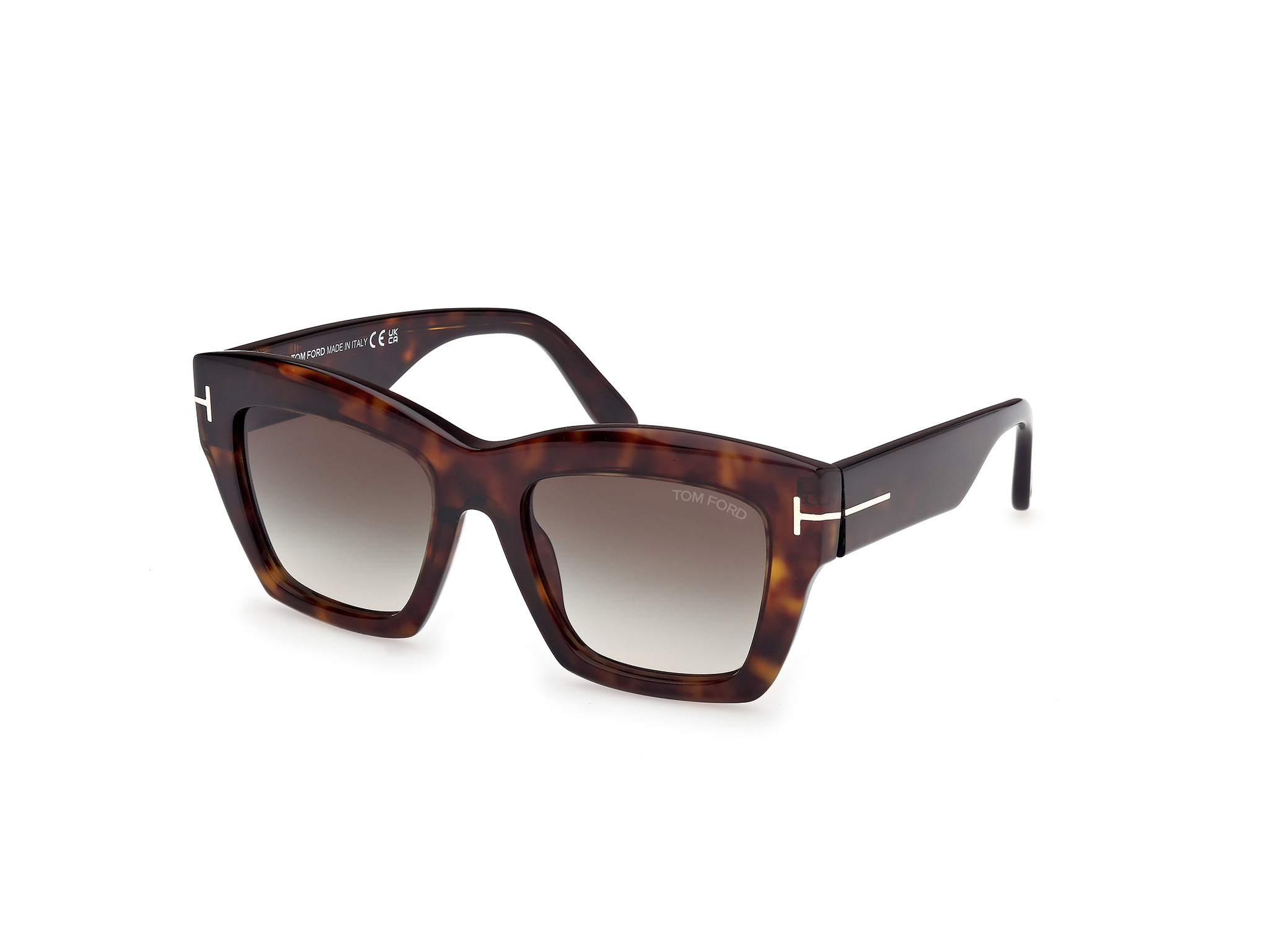 TOM FORD FT1191 LUNA Sunglasses 01D - SHINY BLACK 52mm