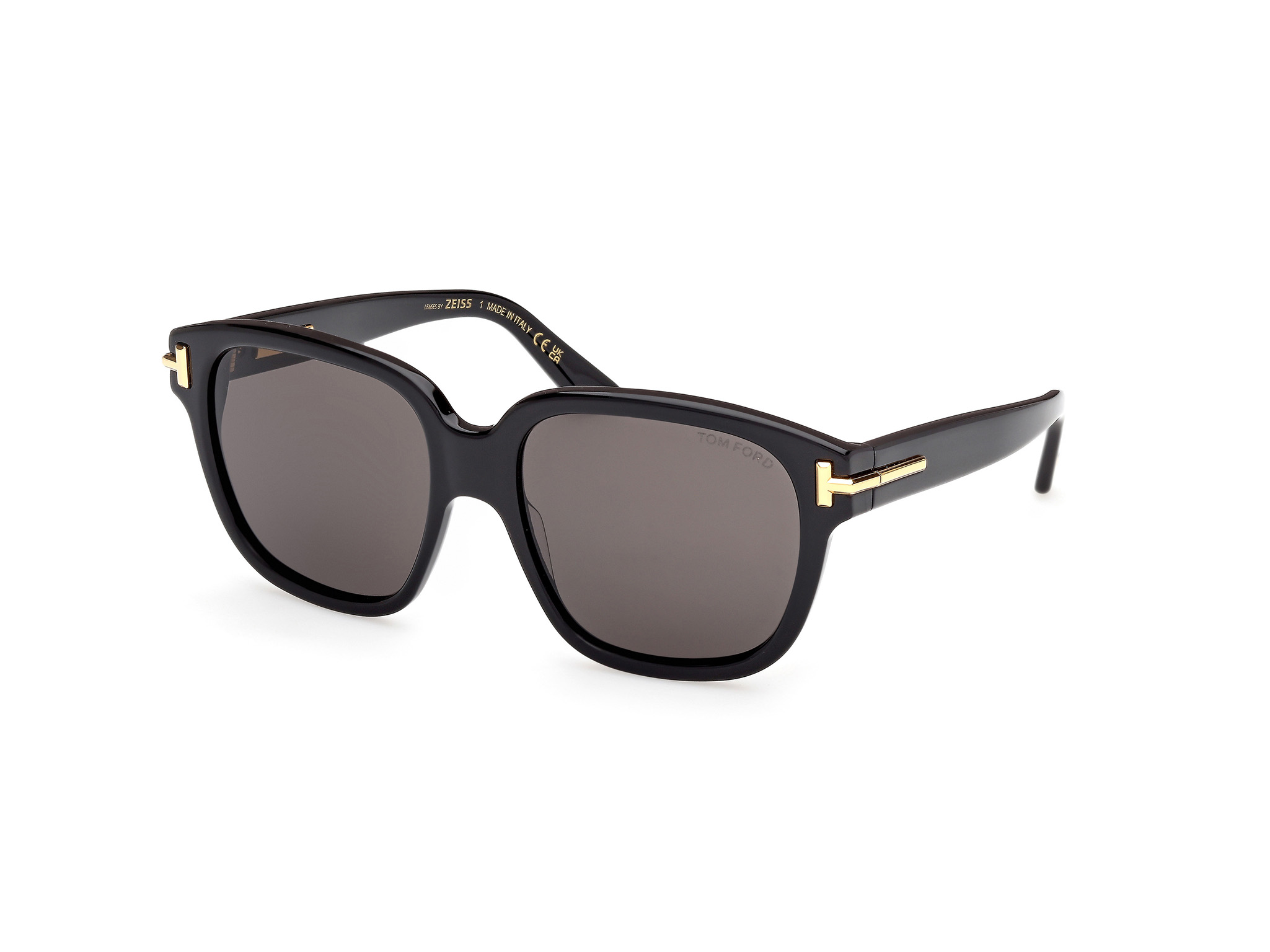 TOM FORD ICON FT1236 Sunglasses 01A - SHINY BLACK / SHINY BLACK 58mm