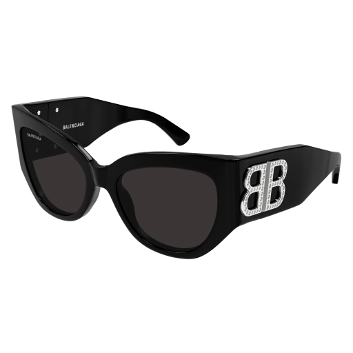 Balenciaga BB0322S Sunglasses 007 BLACK 55mm