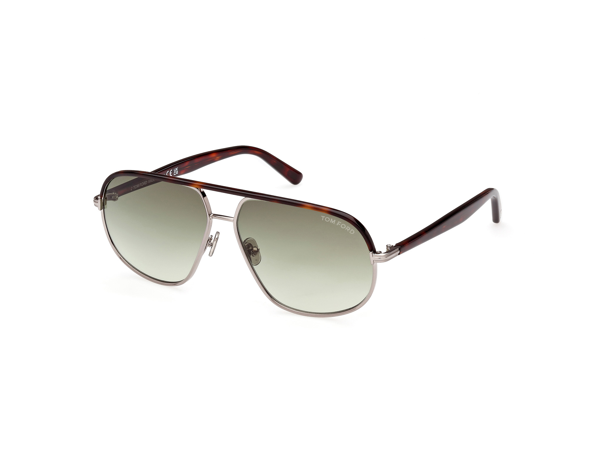 TOM FORD FT1019 MAXWELL Sunglasses 30F - SHINY PALE GOLD / DARK HAVANA 59mm