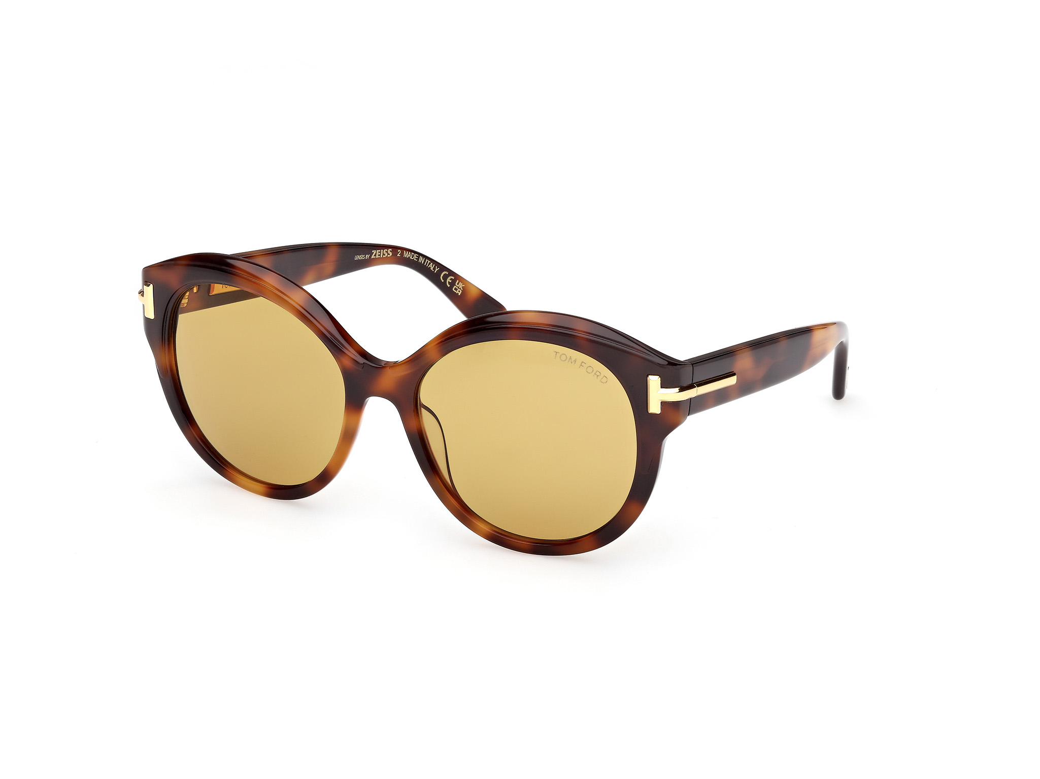 TOM FORD ICON FT1251 Sunglasses 53E - BLONDE HAVANA / BLONDE HAVANA 57mm