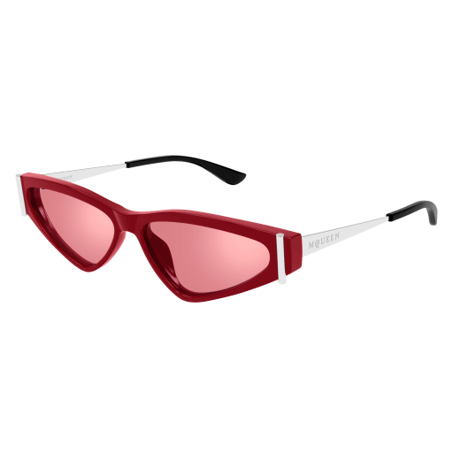 Alexander-McQueen AM0493S Sunglasses 003 RED 57mm