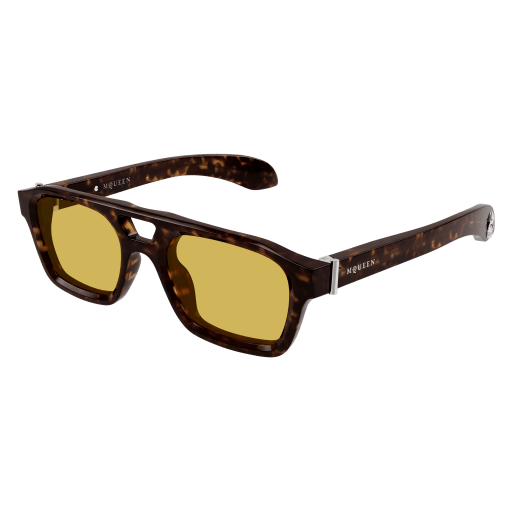 Alexander-McQueen AM0505S Sunglasses 002 HAVANA 52mm