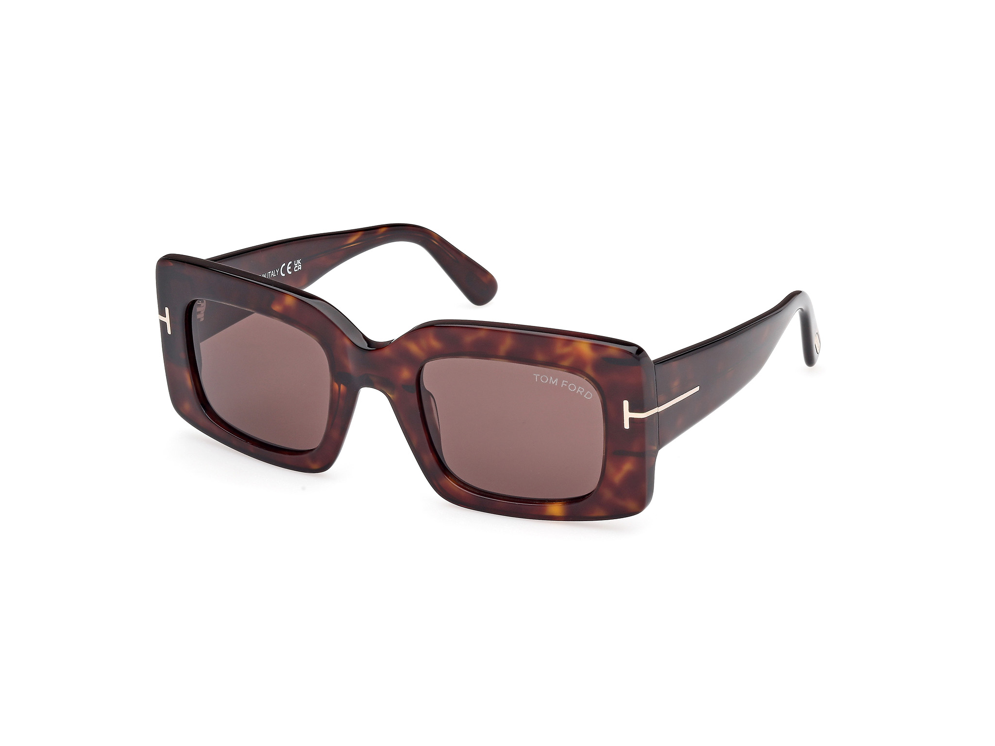 TOM FORD FT1188 BRIGITTA Sunglasses 52E - DARK HAVANA 50mm