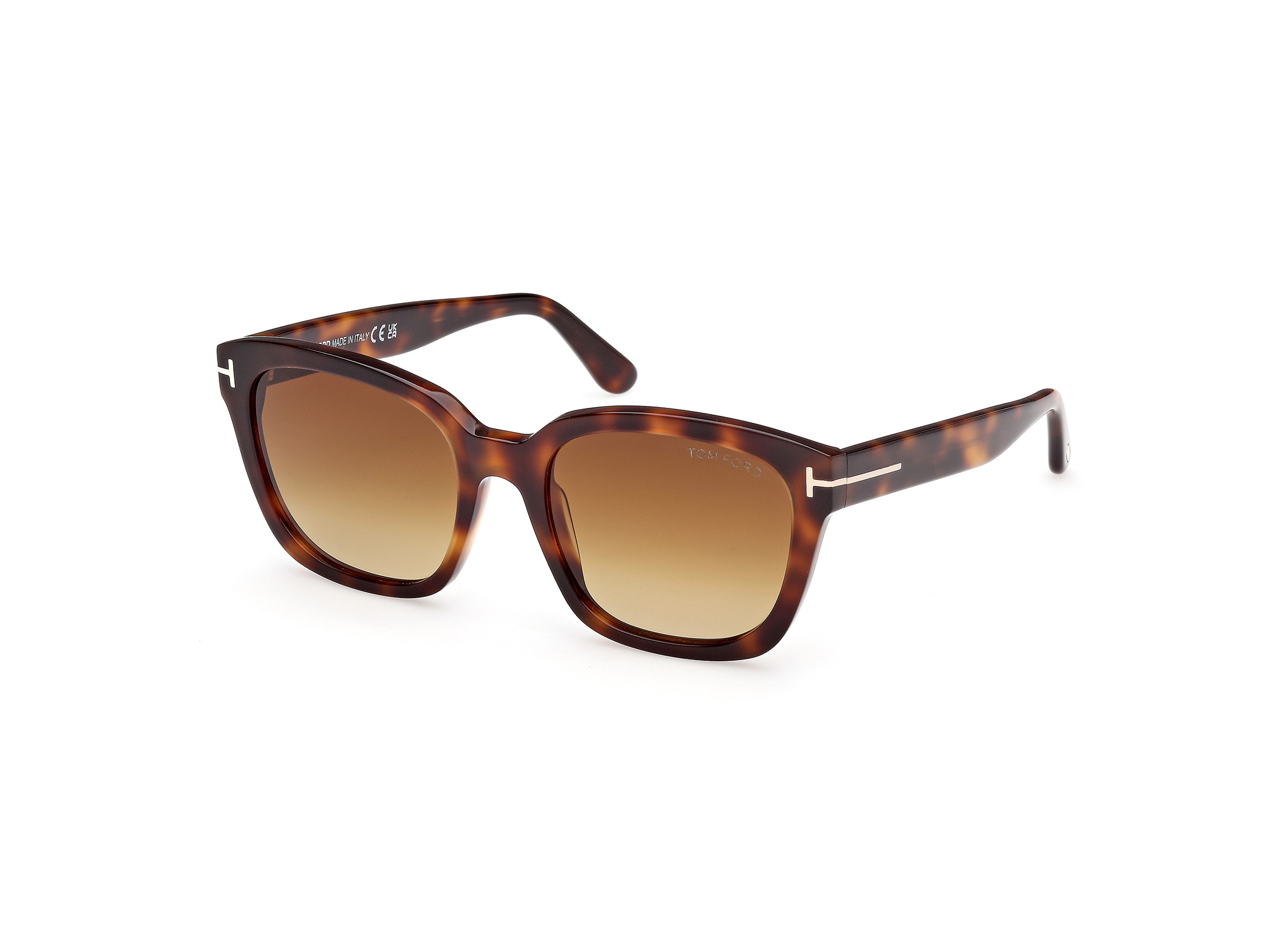 TOM FORD FT1216 HAYLAY Sunglasses 52H - DARK HAVANA 53mm