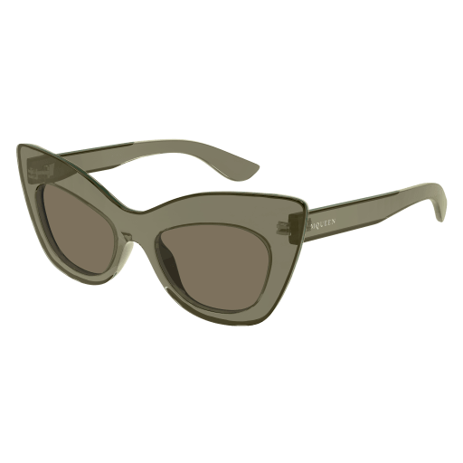 Alexander-McQueen AM0516S Sunglasses 001 GREEN 52mm