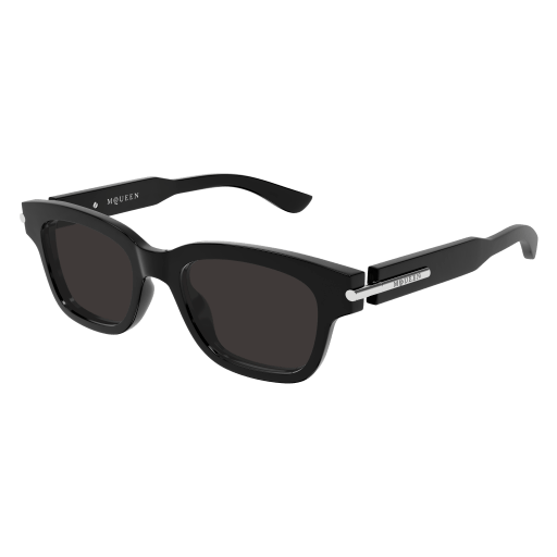 Alexander-McQueen AM0497S Sunglasses 001 BLACK 51mm