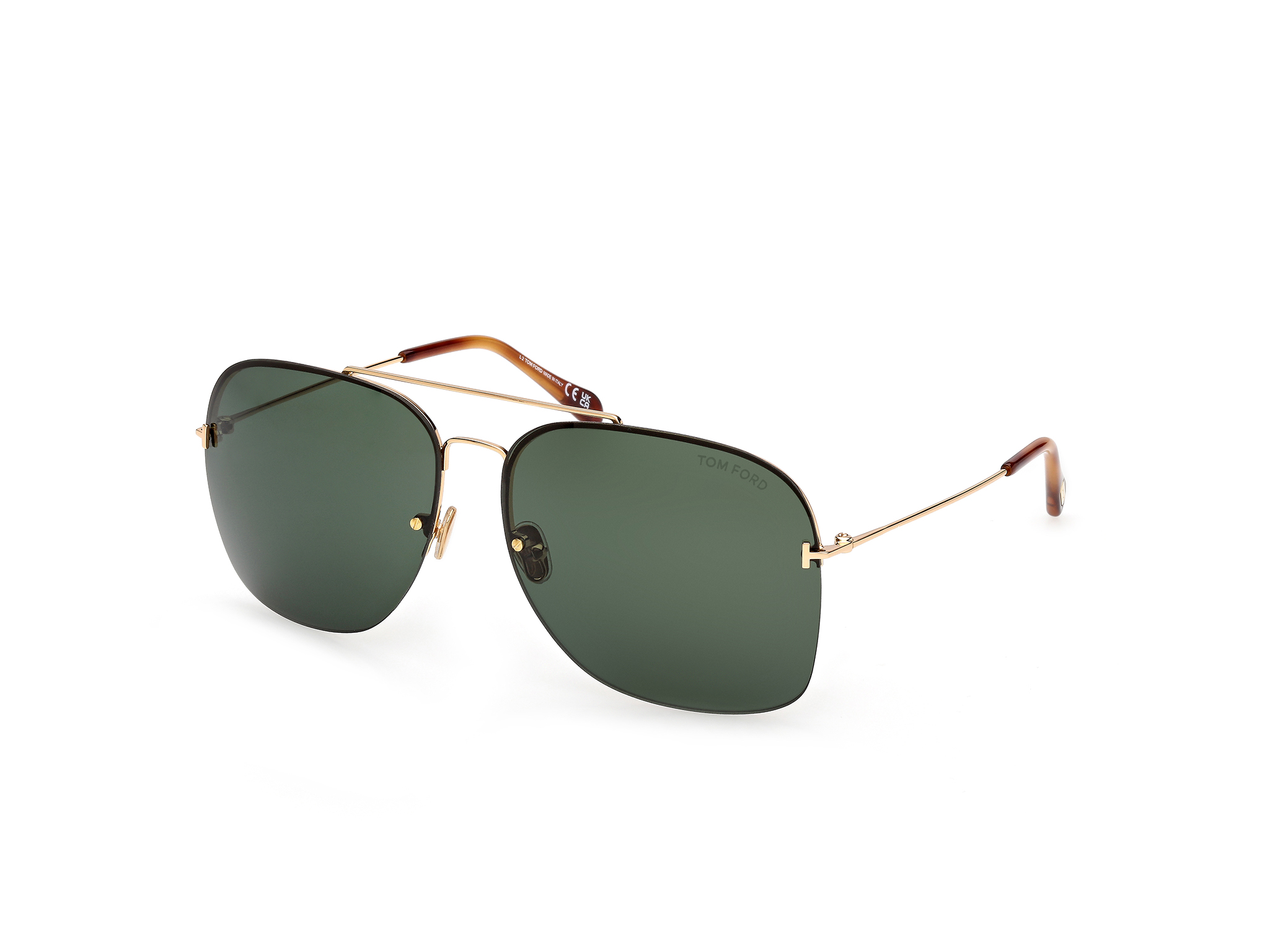 TOM FORD FT0883 MACKENZIE-02 Sunglasses 01E - SHINY BLACK 64mm