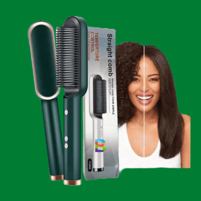 BuyOneBD Temperature Control Hair Straightener – Adjustable Heat, Ceramic Plates, Anti-Frizz Hair Styling Tool for Bangladesh