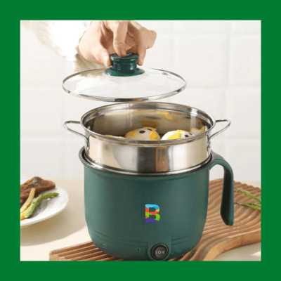 Compact, energy-efficient cooking pot for small kitchens and dorms
