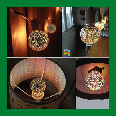 3D FIREWORK LED DECORATIVE LIGHT BULB BALL SHAPE