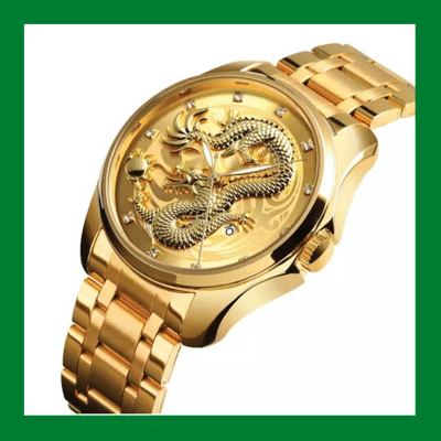 YOLAKO Men’s Dragon Watch – Luxury Quartz Timepiece with Dragon Motif