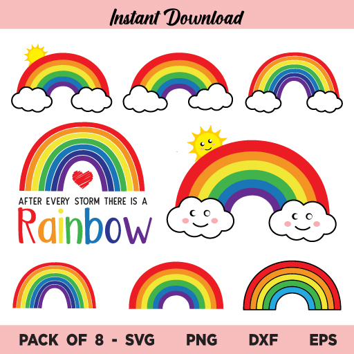 If you are using the standard version of silhouette studio, you can trace the png. Rainbow Svg Archives Buy Svg Designs