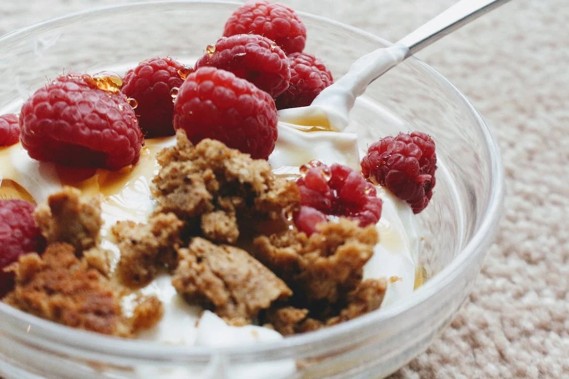 Greek Yogurt Parfait with Berries and Almonds