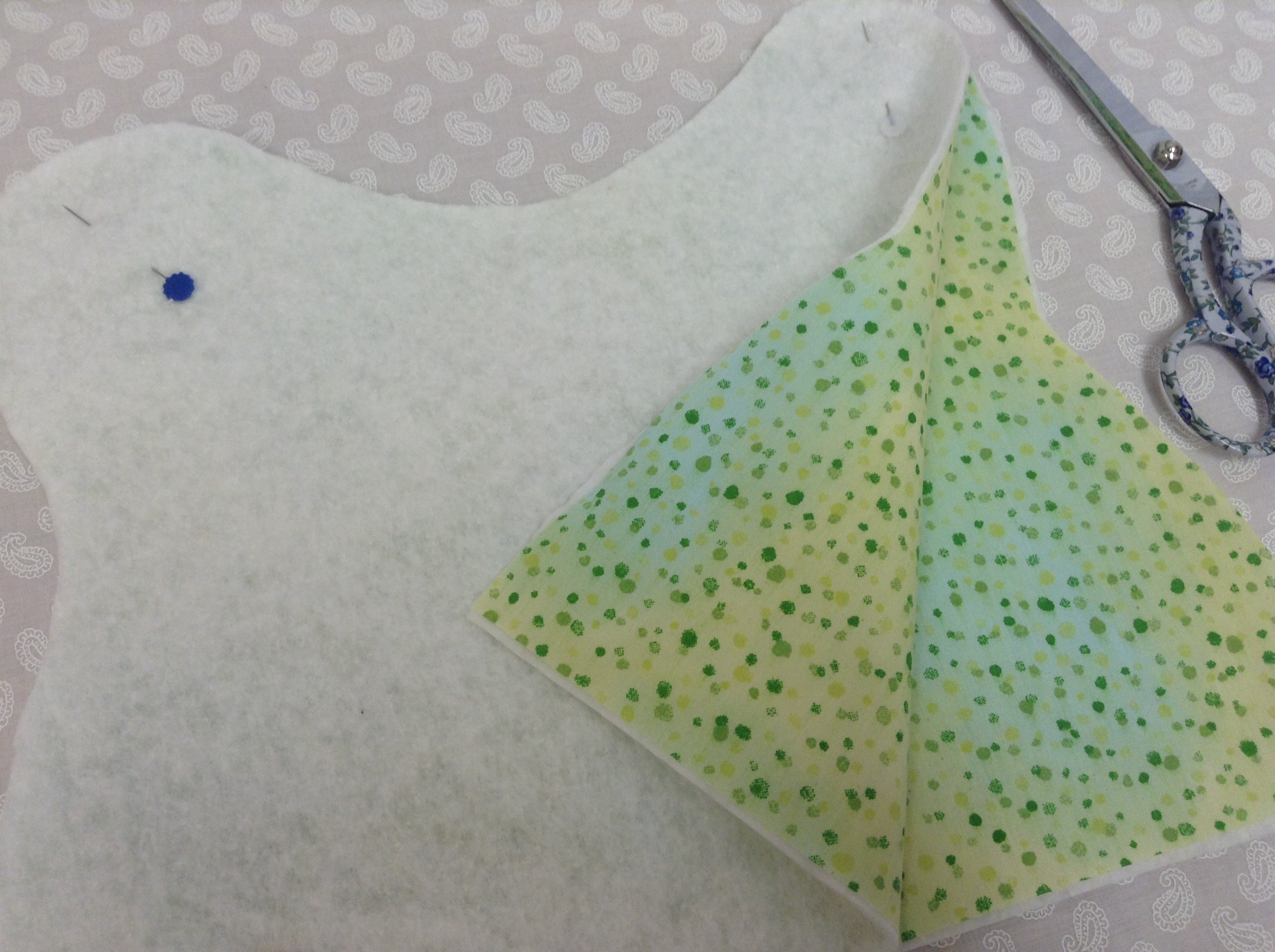 Chicken tea cozy- lining