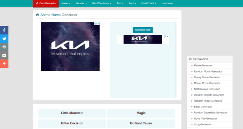 Other businesses that specialize in or carry japanese products, such as art galleries, callig. Leading 8 Anime Name Generator Websites Buzzflick