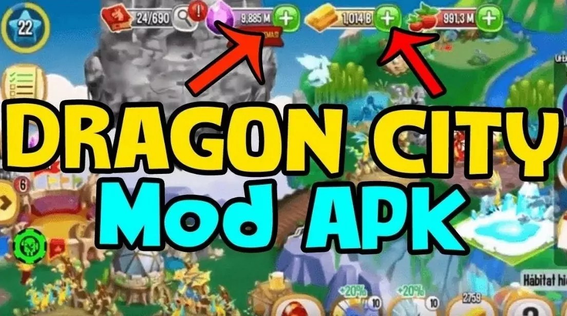 Dragon City MOD APK (Unlimited Money & Gems) 2022