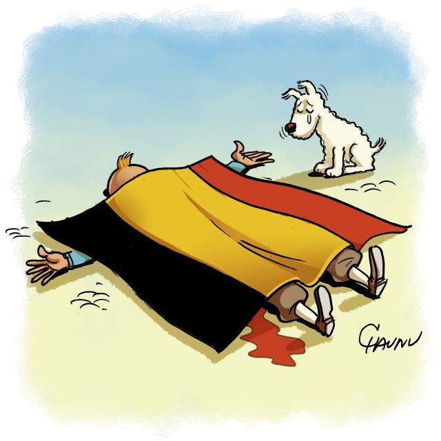 Chaunu reprend Tintin. Crédit : Chaunu