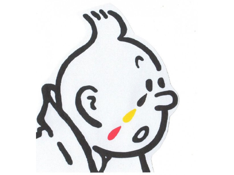 Des larmes aux couleurs de la Belgique. Crédit : Christophe Antoine