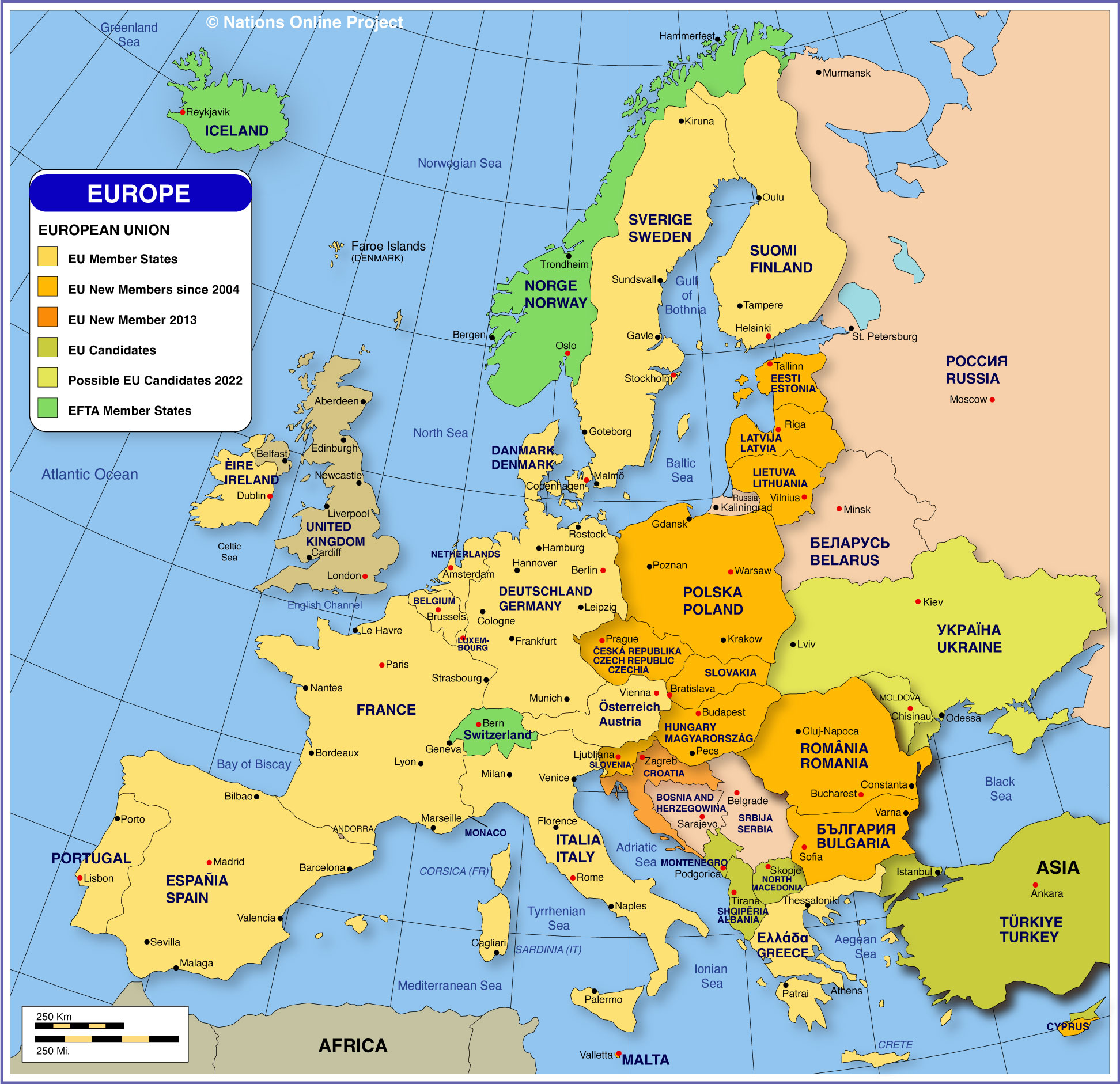 The Ultimate Map Of Europe Countries Europe Map 