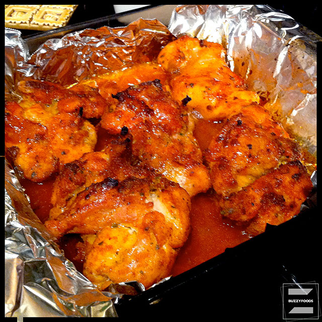 Spiced Honey Vinegar Chicken buzzyfoods