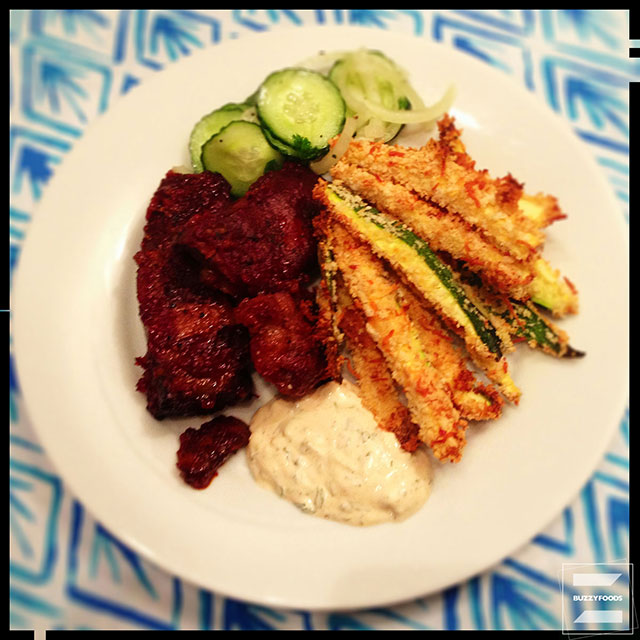 OvenFried Zucchini Sticks buzzyfoods