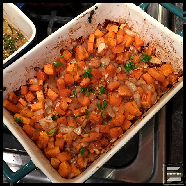 Baked Cod and Sweet Potatoes buzzyfoods