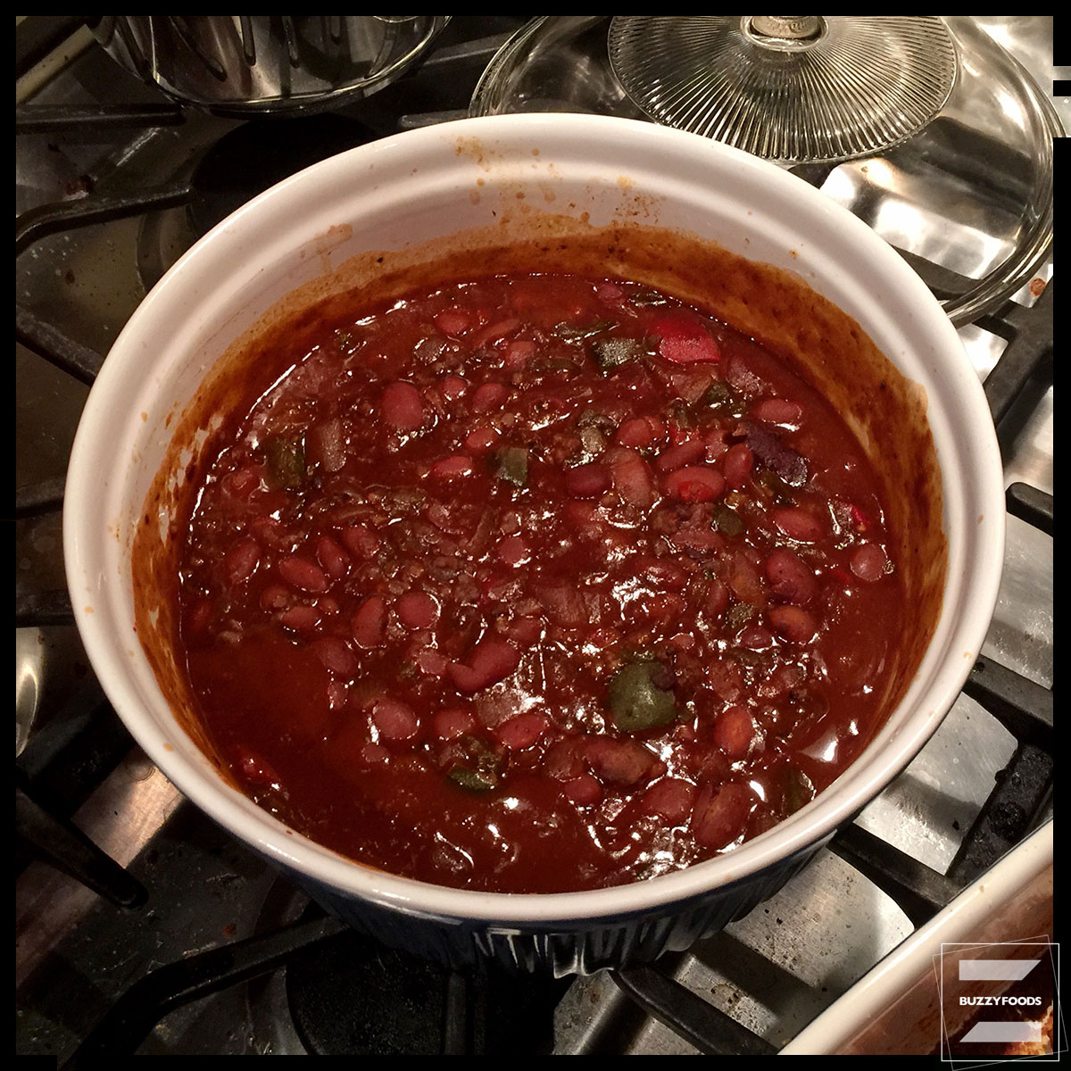 BBQ Pinto Beans With Spiced Refried Black Beans buzzyfoods