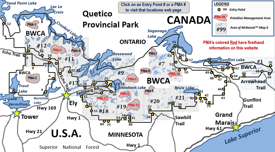 Printable Bwca Maps Home Page Basemap 