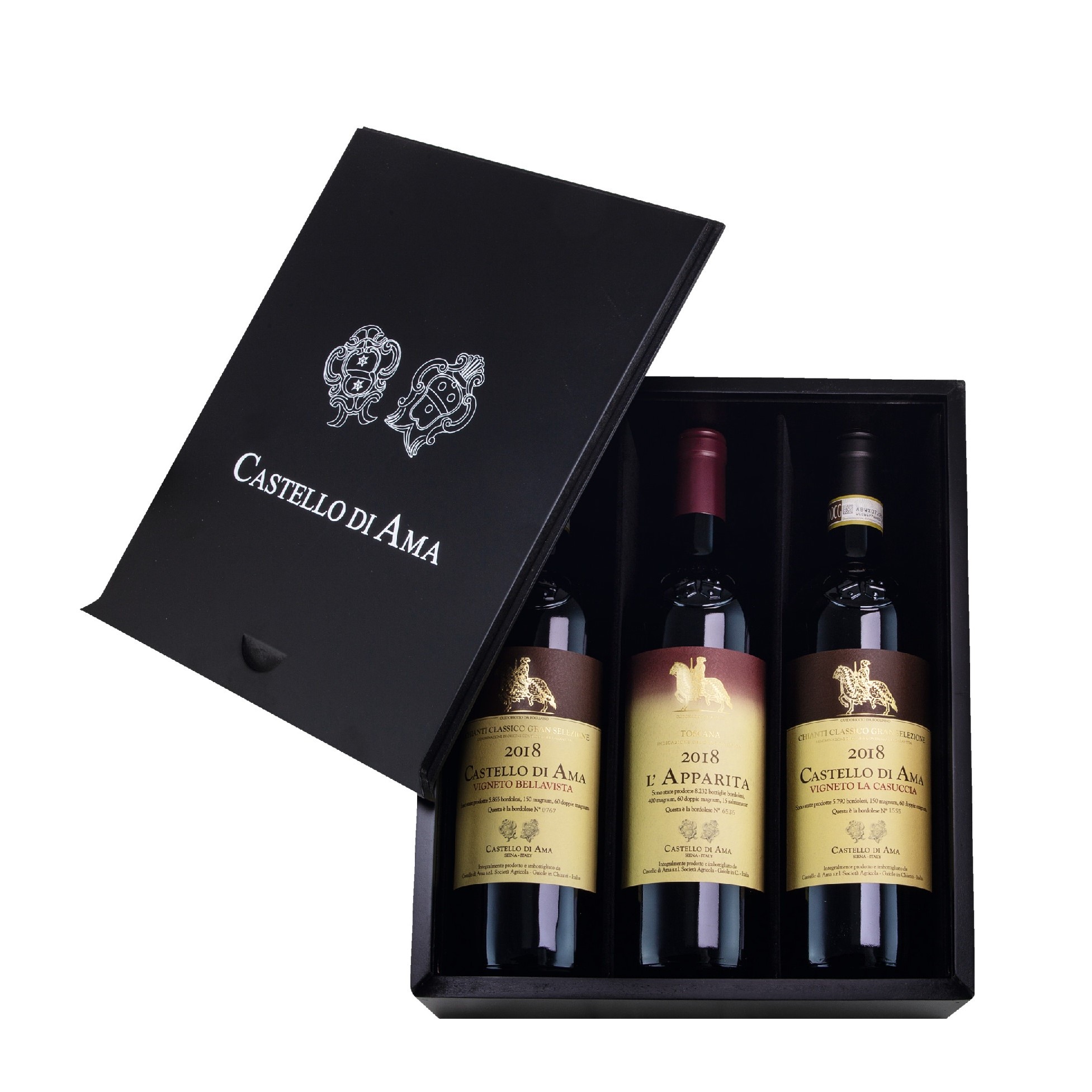Castello di Ama -“Casuccia” – “L’Apparita” – “Bellavista” ’18