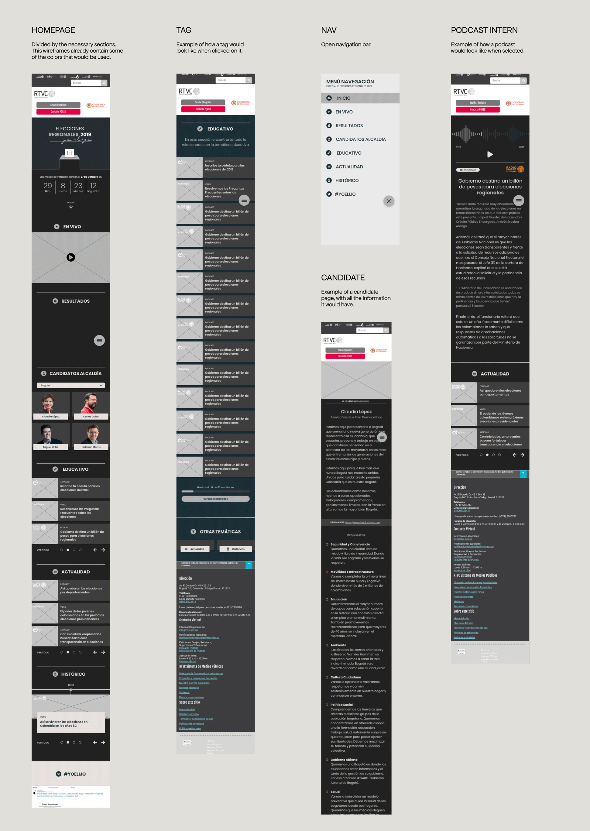 Mid-fidelity mobile