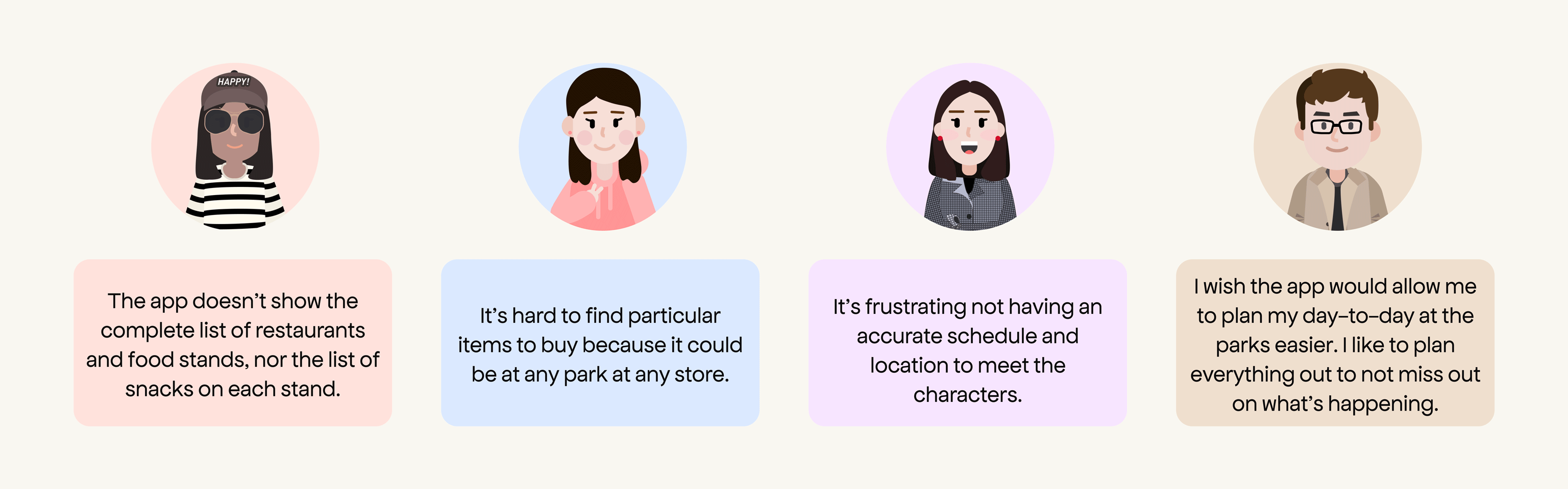 Extract of interviewees insights
