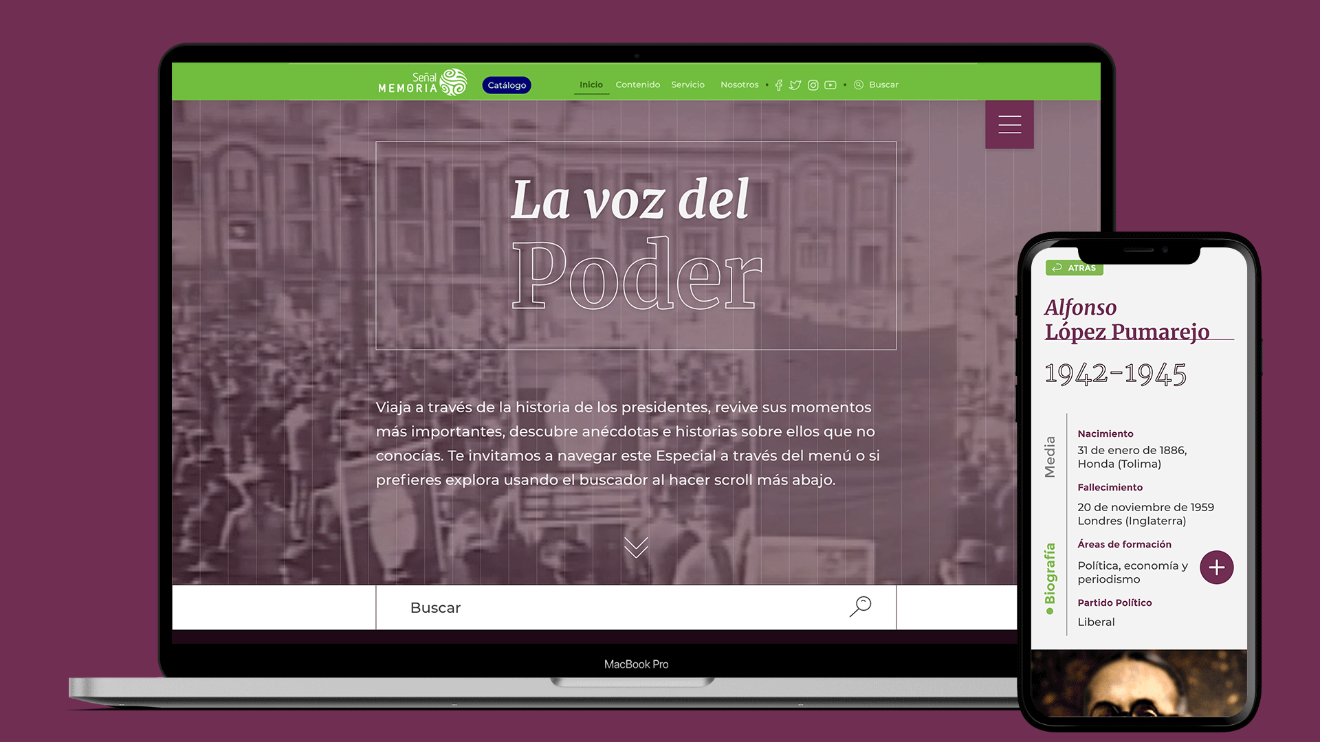 La Voz del Poder main header